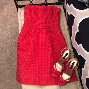 Black House White Market Coral Sleeveless Dress